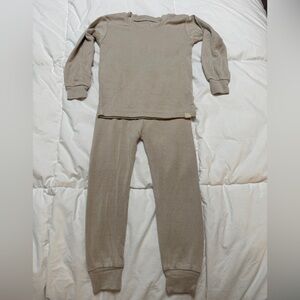 Cozy Tan Pajama Set